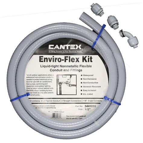 can you use cantex enviro flex with electrical service box|enviro flex conduit.